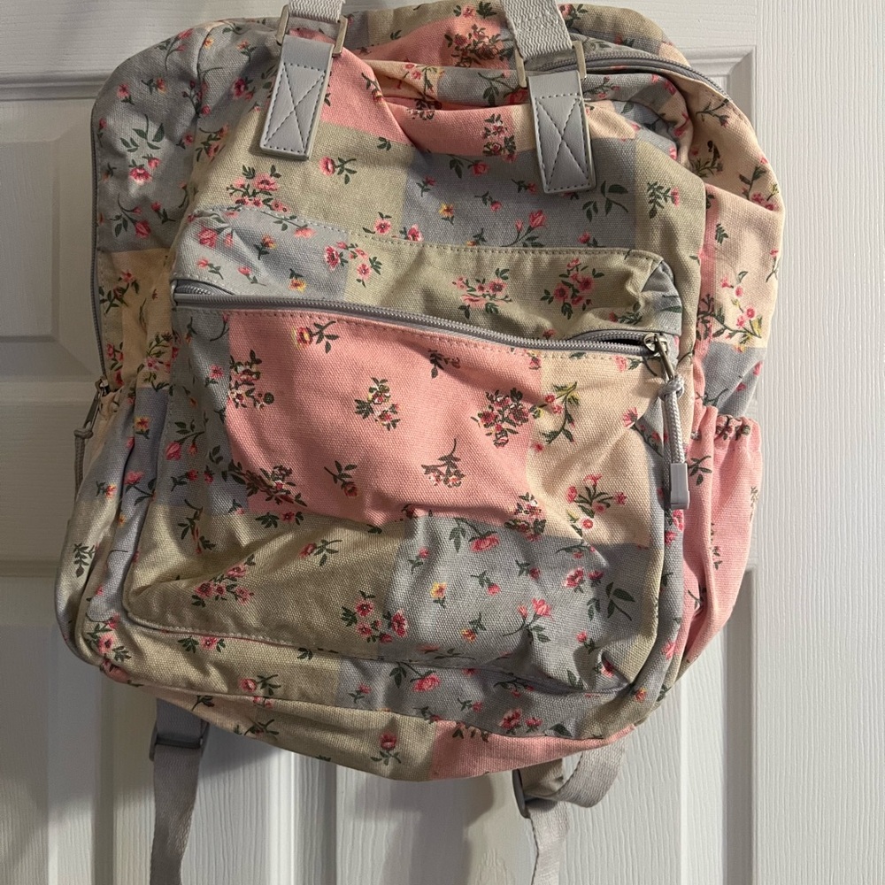 Wild Fable Floral Patch Backpack - image 1